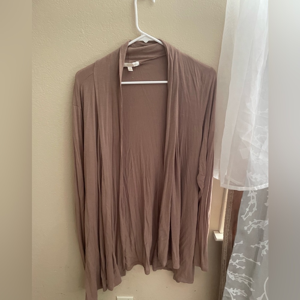 Women’s Tan G Collections Cardigan Sweater-3x